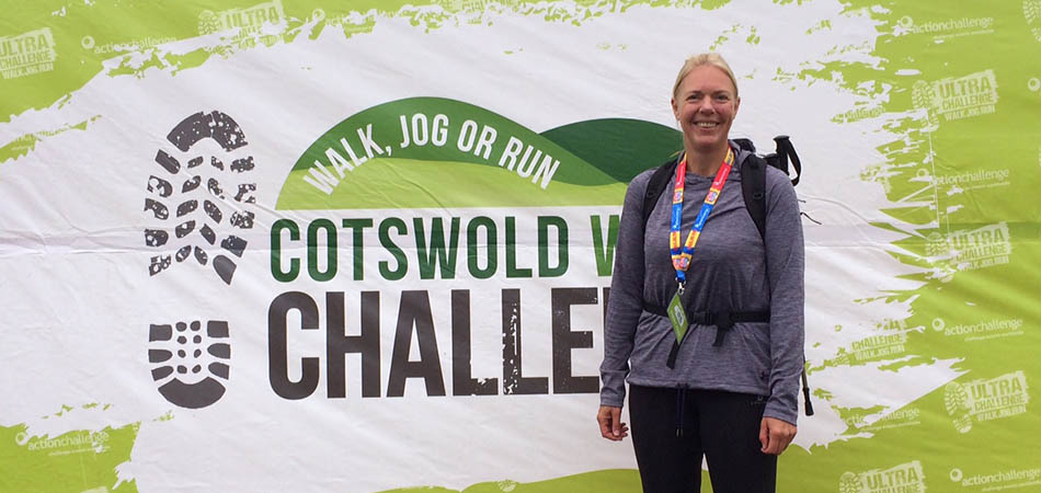 Georgina completes Cotswold Challenge for Cancer Research UK